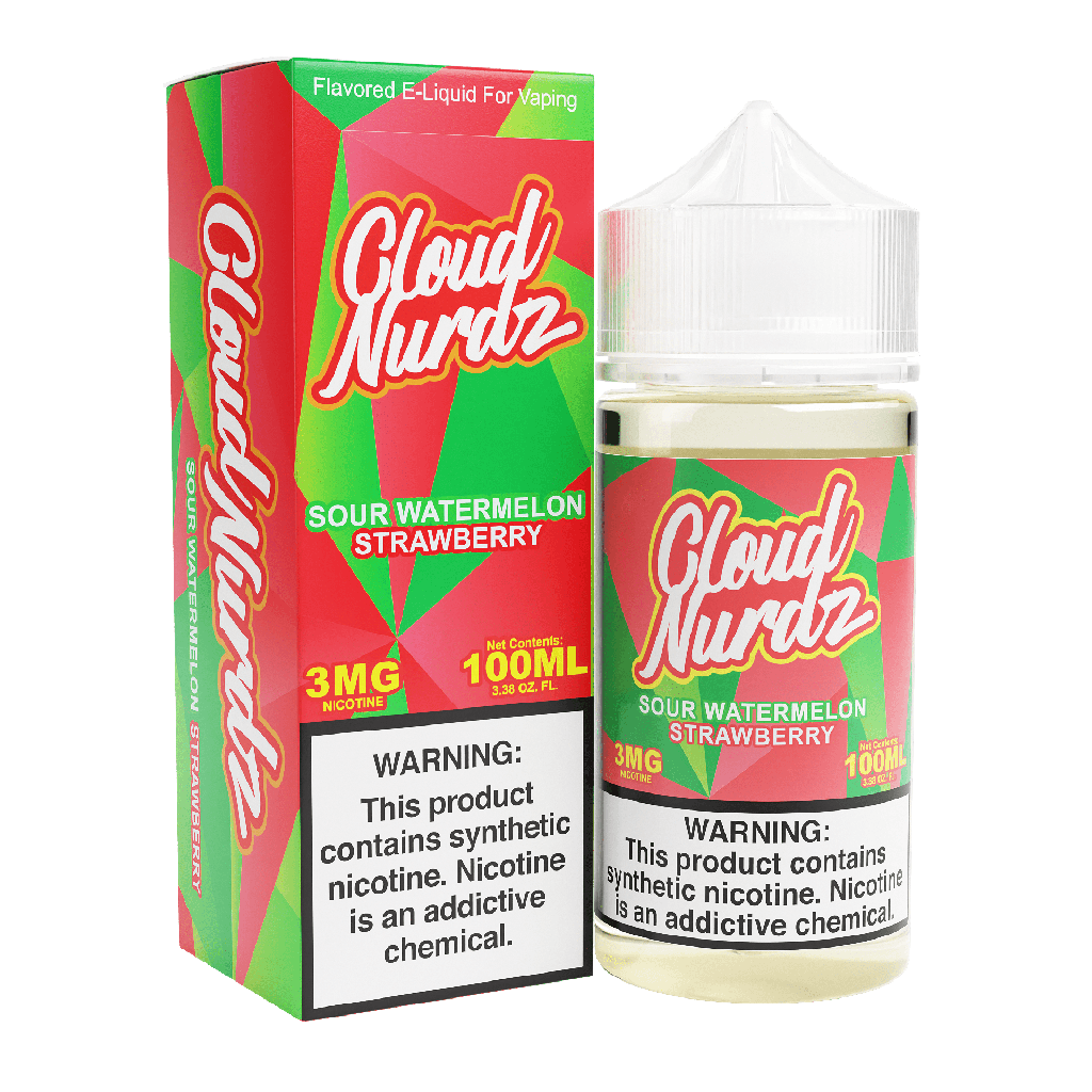 Sour Watermelon Strawberry - Cloud Nurdz - 100ml