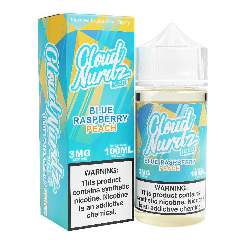 Blue Raspberry Peach ICE - Cloud Nurdz - 100ml