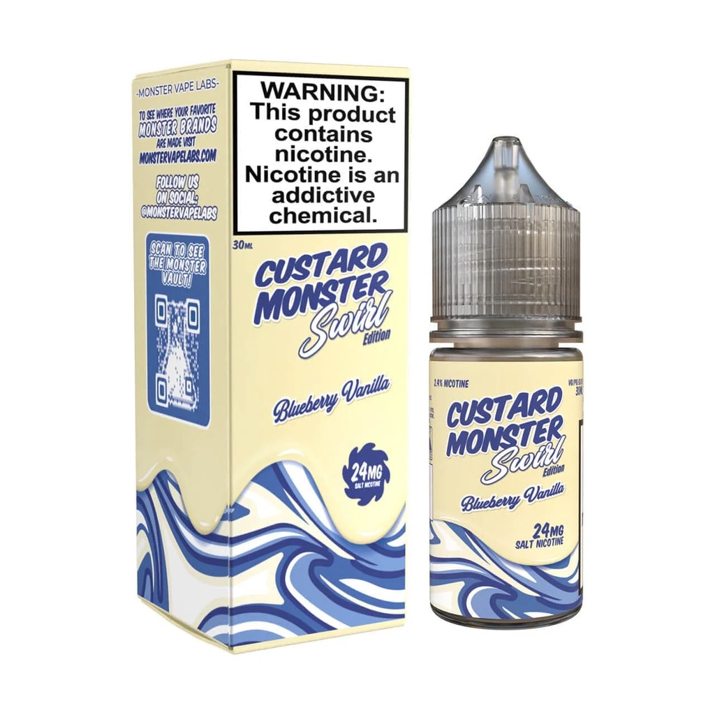 Blueberry Vanilla SALT - Custard Monster - 30ml