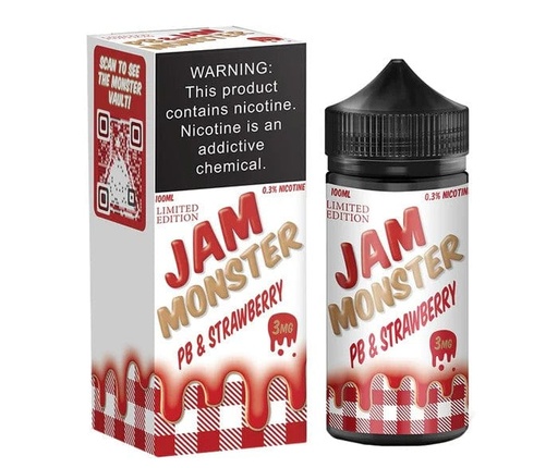 PB & Jam Strawberry - Jam Monster - 100ml