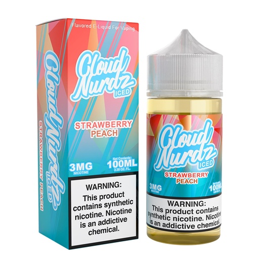 Strawberry Peach ICE - Cloud Nurdz - 100ml