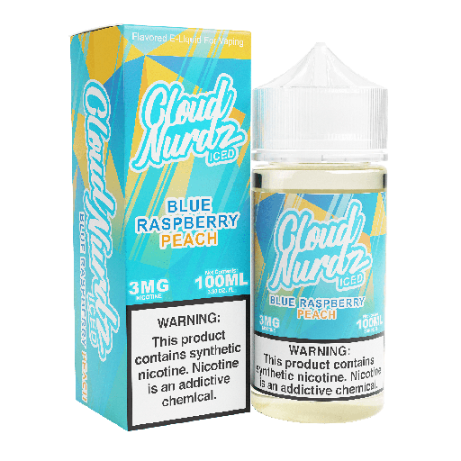 Blue Raspberry Peach ICE - Cloud Nurdz - 100ml