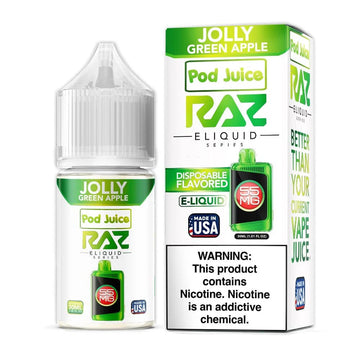 Jolly Green Apple SALT - Raz X Pod Juice - 30ml